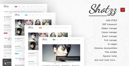 Wordpress премиум бизнес тема - Shotzz